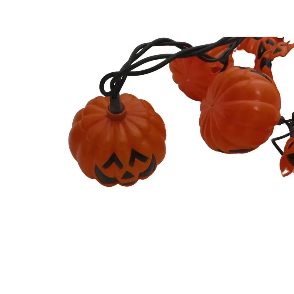 Halloween Pumpkin Blow Mold String Lights Set of 10